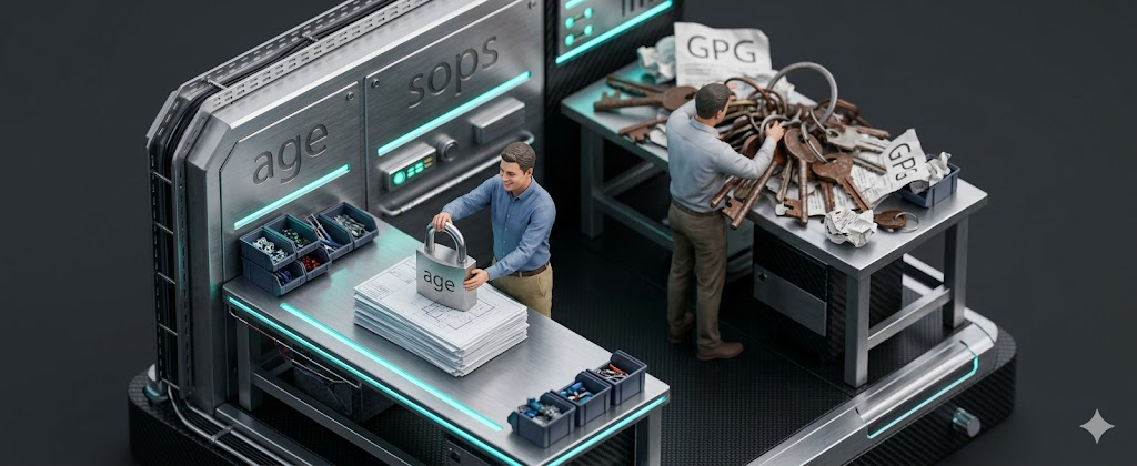 age + sops : le combo qui remplace GPG pour les secrets dans Git